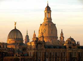 Barock Panorama von Dresden mit Frauenkirche