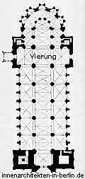 Vierung und Vierungsquadrat - Grundriss einer Basilika