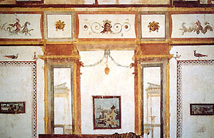 Innenarchitektur der Antike - Rom - domus aurea Wandgestaltung