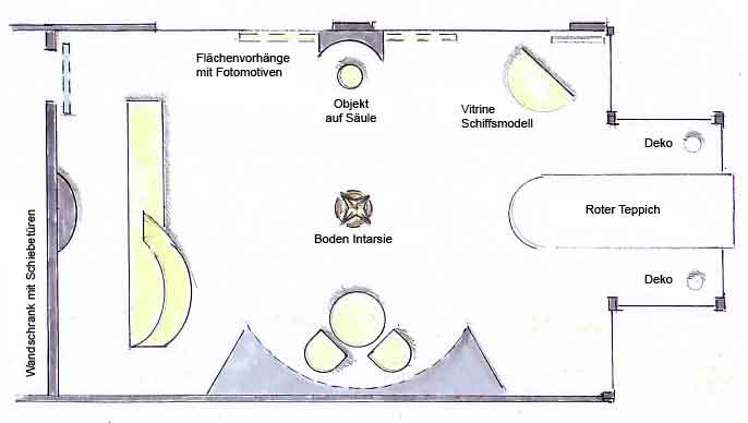 Innenarchitektur exklusives Reise Büro in Berlin